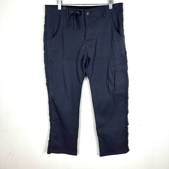 Prana Belted Roll Up Grey Breathe 34 x 30 Read - Picture 1 of 12